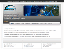 Tablet Screenshot of lindner-logistik.at
